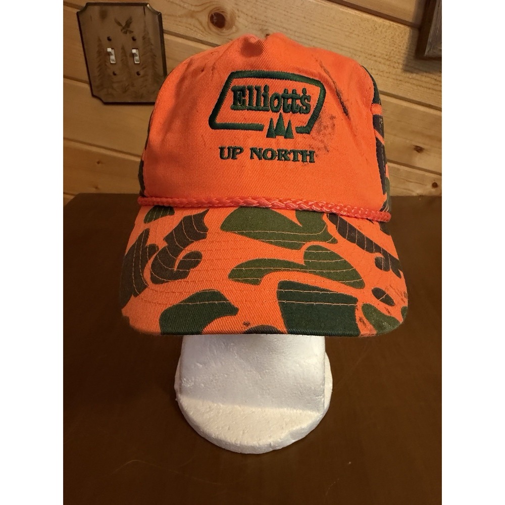 Nissun Trucker Hat Men's Adjustable Snapback Blaze Orange Duck Camo Cap